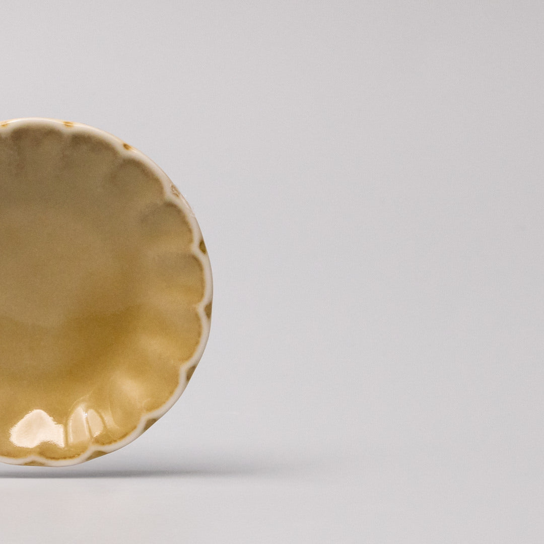 Sauce Dish 8cm Sunburst Saffron Gloss Glaze