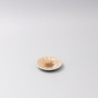 Sauce Dish 8cm Sunburst Toffee Stripe Glaze