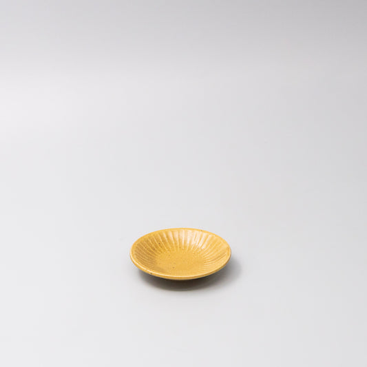 Plate 9.5cm Sunburst Tumeric Glaze