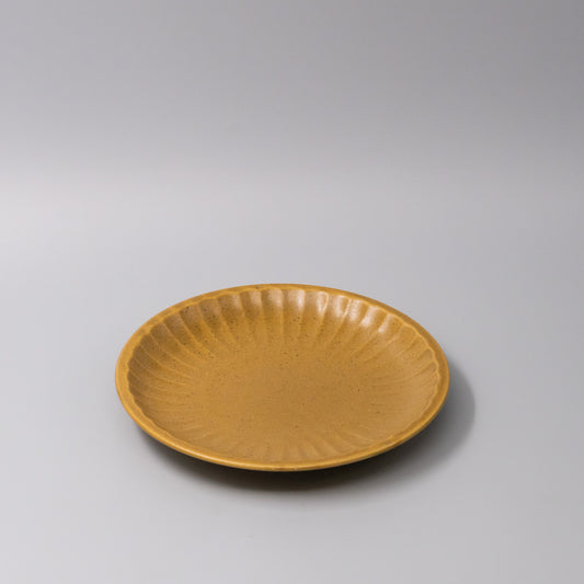 Plate 21.4cm Sunburst Turmeric Glaze