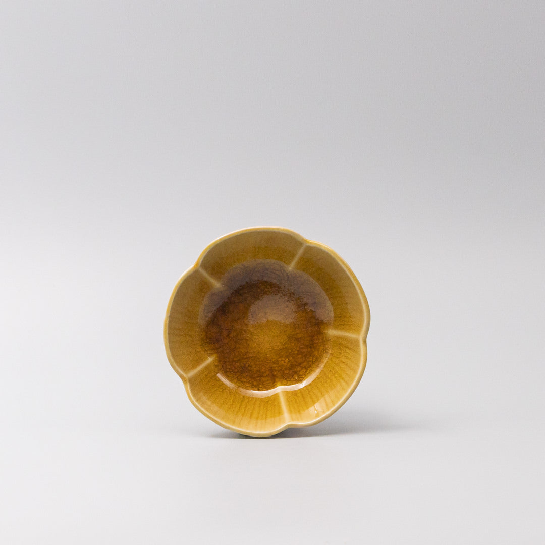Sauce Dish 12.5cm Amane Amber Glaze