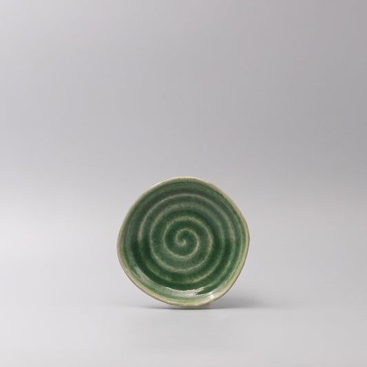 Plate 13.5cm Amane Emerald Glaze