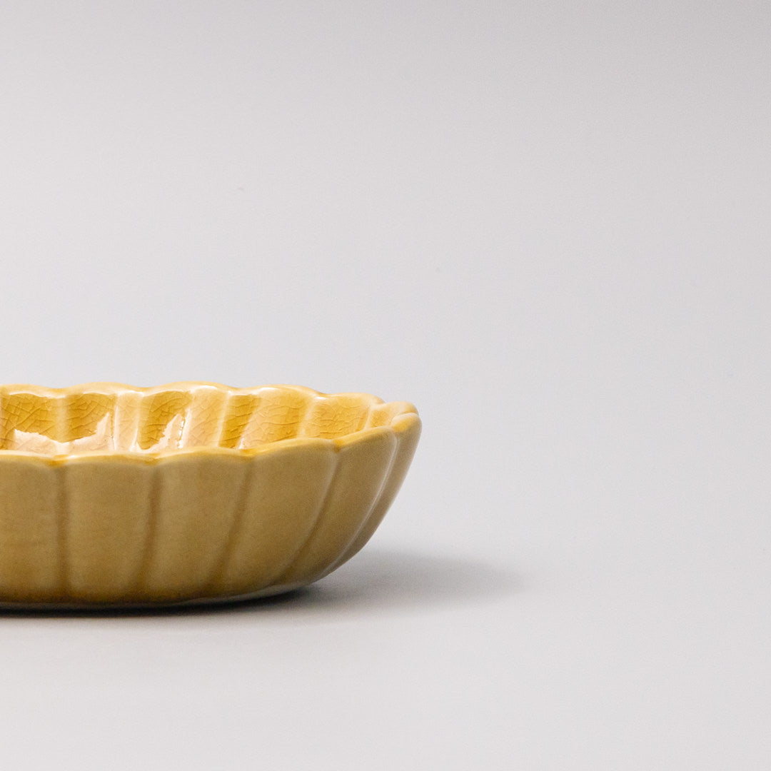 Bowl Oval 16cm Amane Amber Glaze