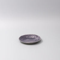 Plate Oval 15cm Crackle Amethyst Glaze