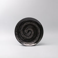 Dinner Plate 28cm Gunmetal Swirl Glaze