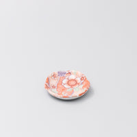 Incense Trinket Plate Red Chiyogami Design