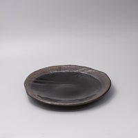 Dinner Plate Organic 27cm Gloss Black Glaze