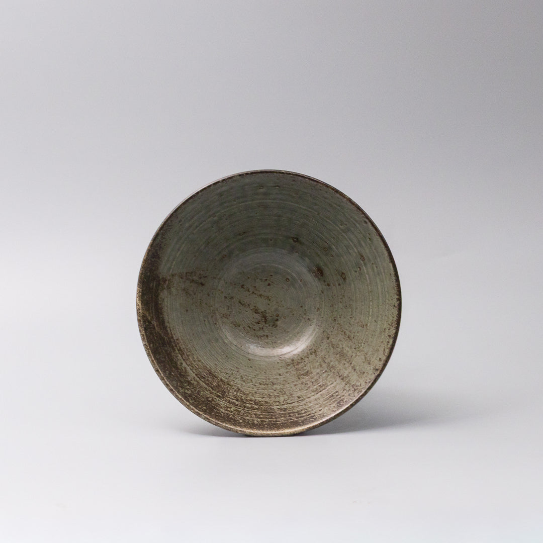 Bowl V Shape 18.5cm Craft Green Glaze