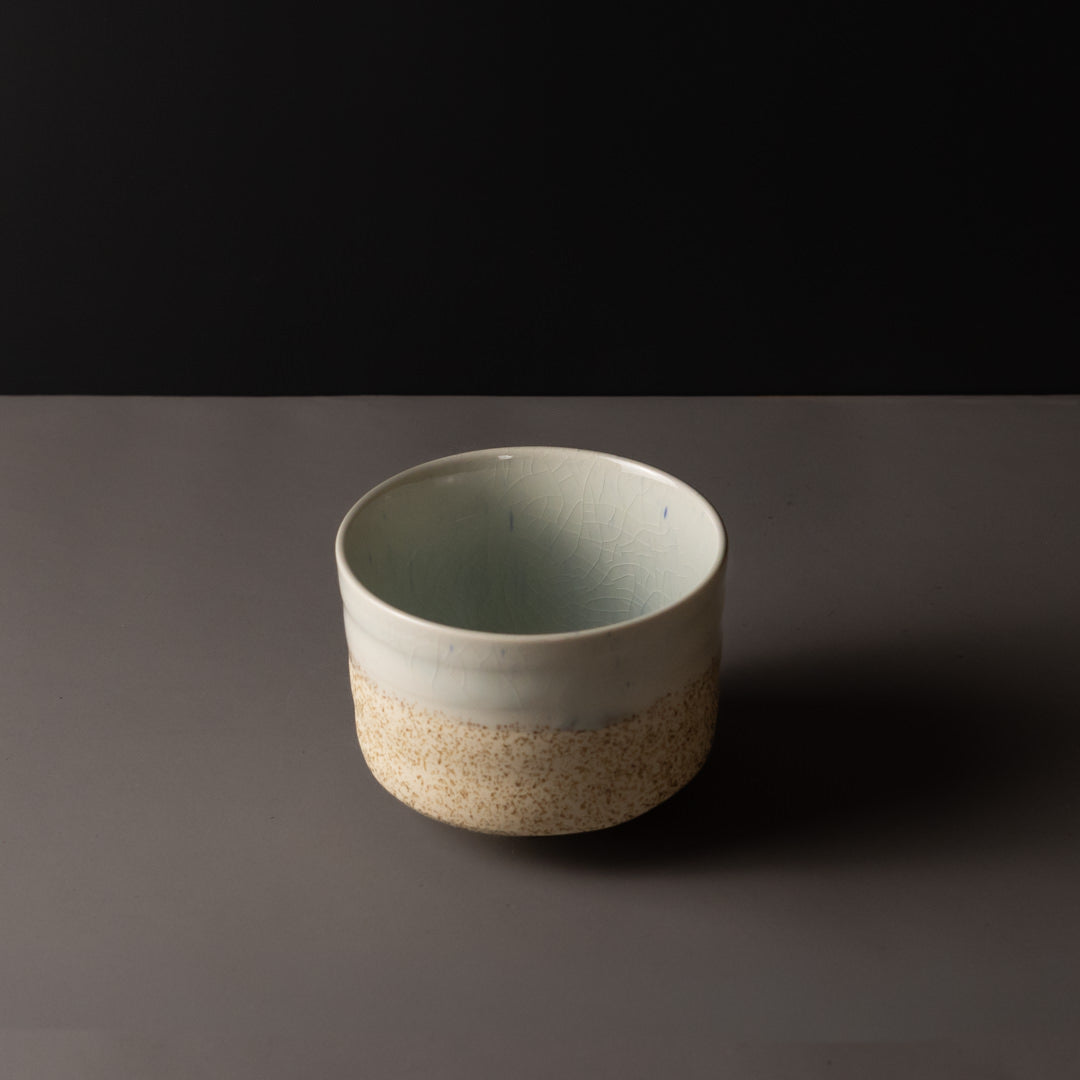 Matcha Tea Bowl 10cm Aozora Fleck