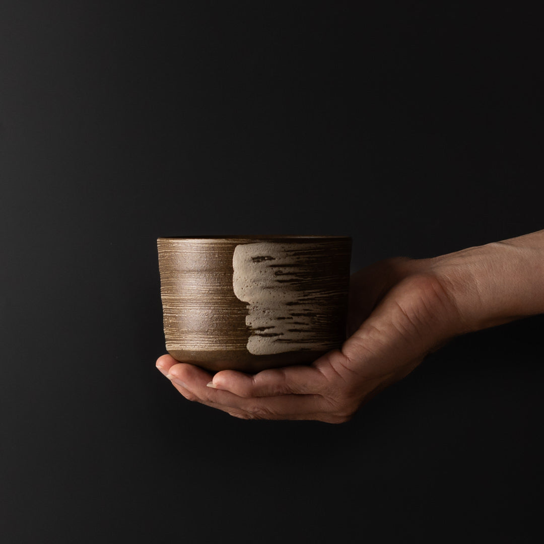 Matcha Tea Bowl 10cm Swept Earth