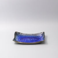 Sauce Dish 10cm Mamezara Blue Contour Glaze