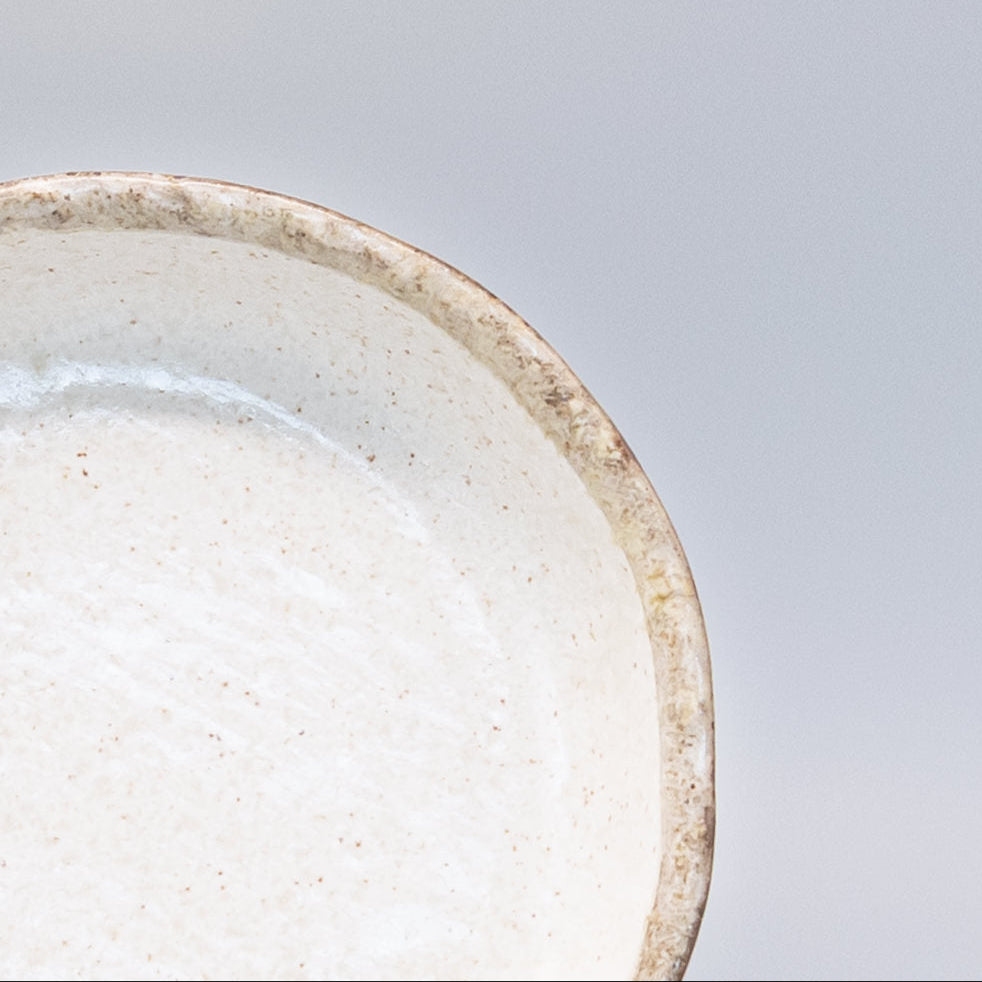 Plate High Rim 19.2cm Flax Glaze