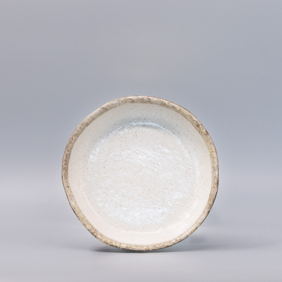 Plate High Rim 19.2cm Flax Glaze