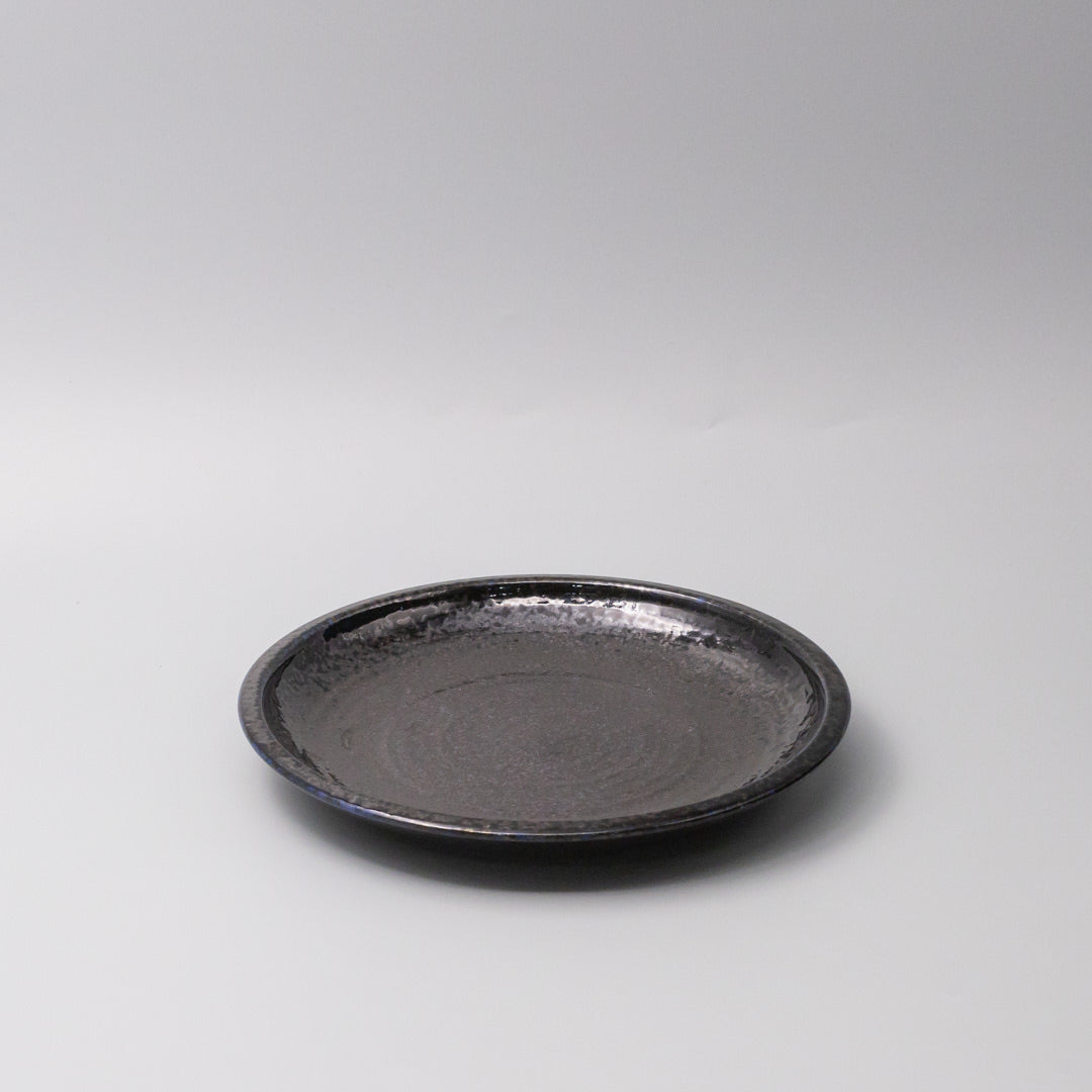 Plate Thick Edge 25cm Midnight Pearl Glaze