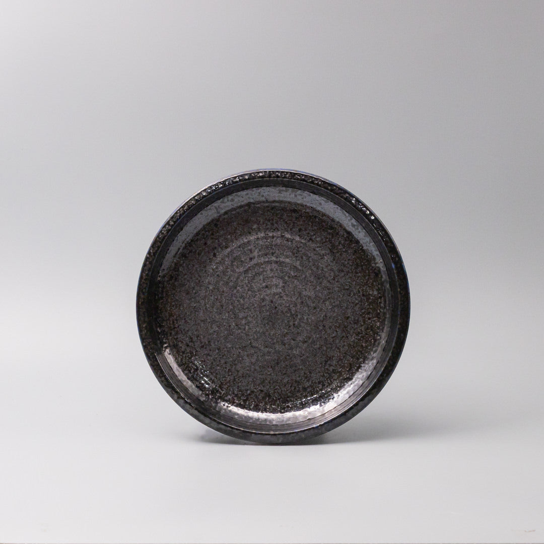 Plate Thick Edge 25cm Midnight Pearl Glaze