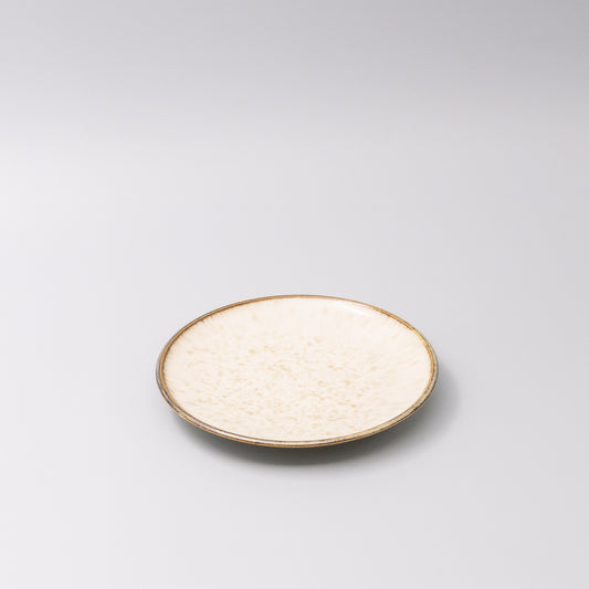 Tapas Plate 17cm Ivory Pearl Glaze