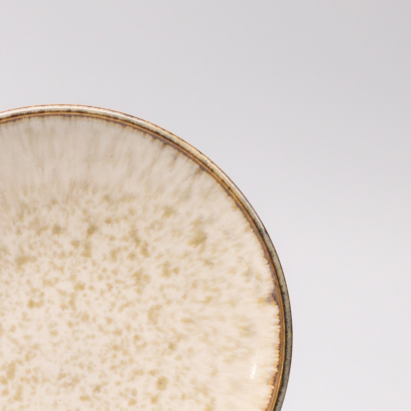 Tapas Plate 17cm Ivory Pearl Glaze