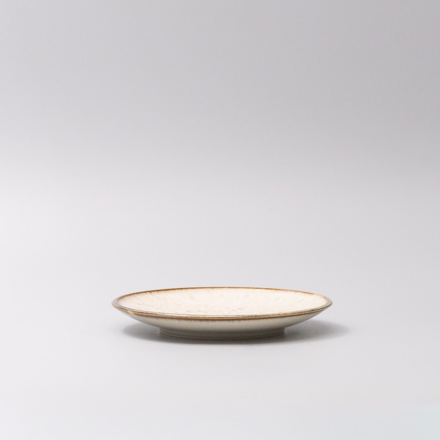 Tapas Plate 17cm Ivory Pearl Glaze