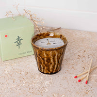 Candle Herbal Mint Amber Ceramic 180g