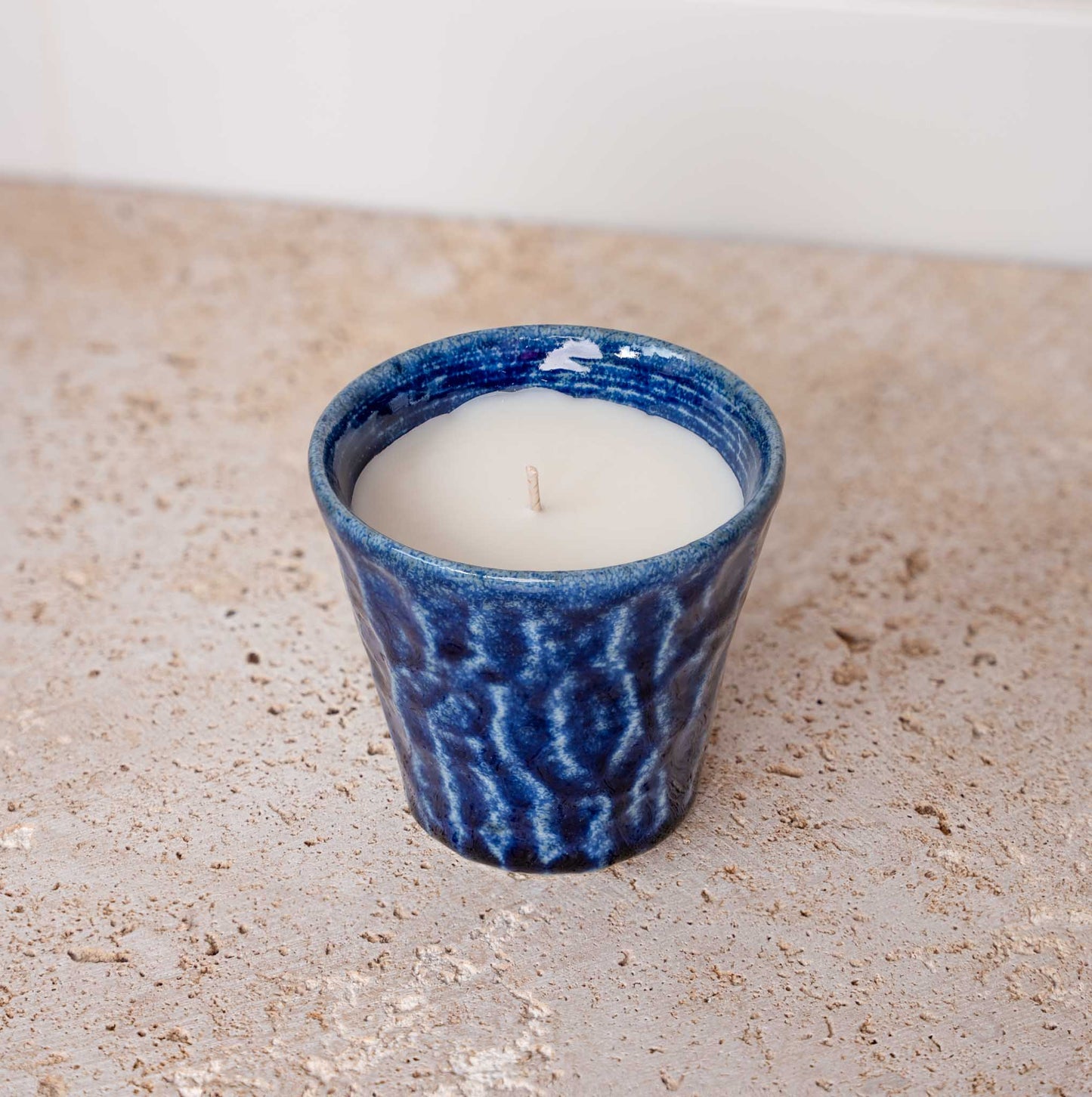 Candle, Herbal Mint / Blue Ceramic