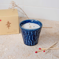 Candle Yuzu Blue Ceramic