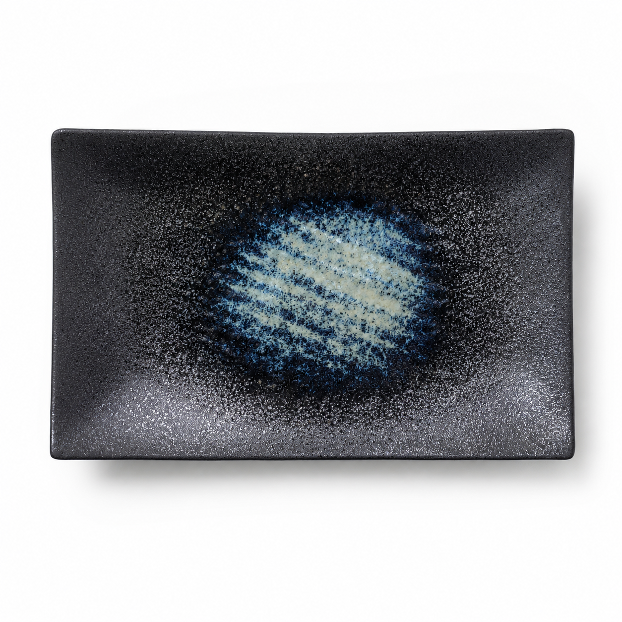 Platter Rectangular 33cm Blue Pool Glaze