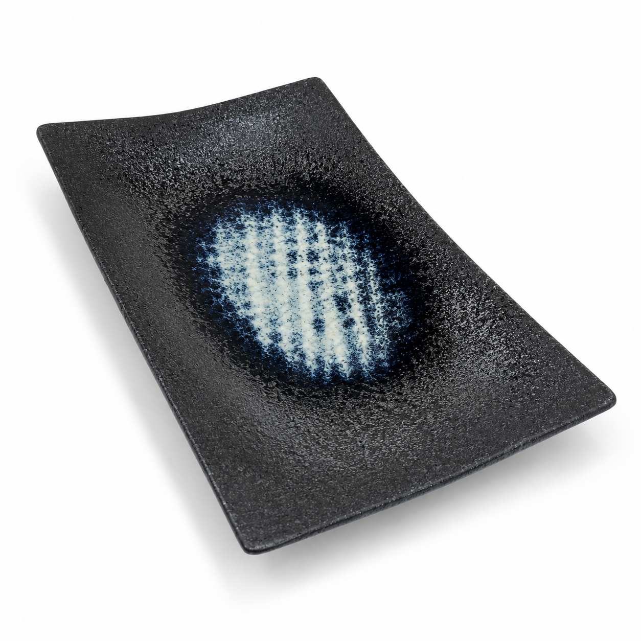 Platter Rectangular 33cm Blue Pool Glaze