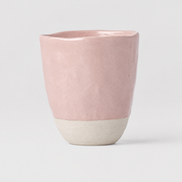 Lopsided Mug 275ml Sakura Pink Bisque Glaze