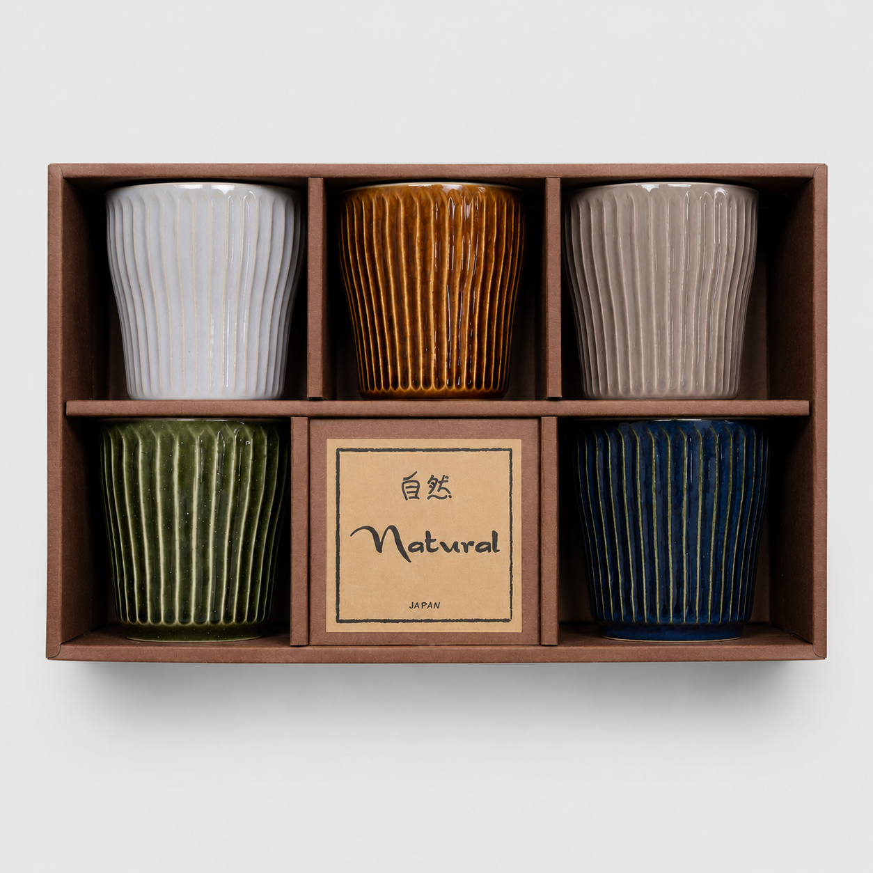 Cup Set 5pcs Autumn Glazes