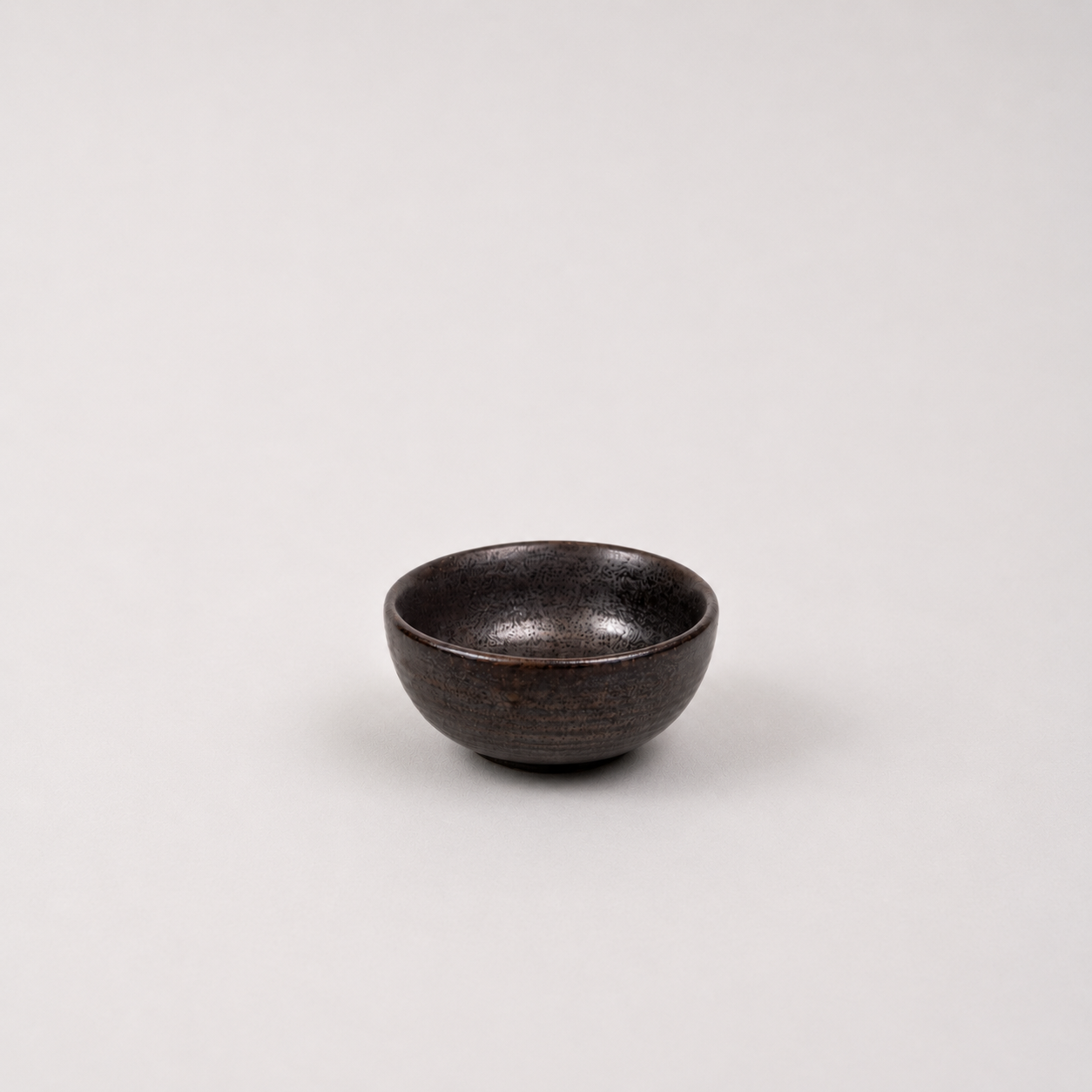 Sake and Tea Tasting Cup 35ml Iron Ash Glaze