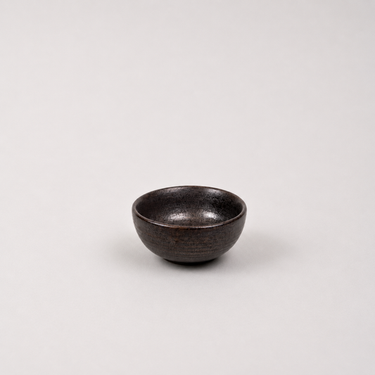 Sake and Tea Tasting Cup 35ml Iron Ash Glaze