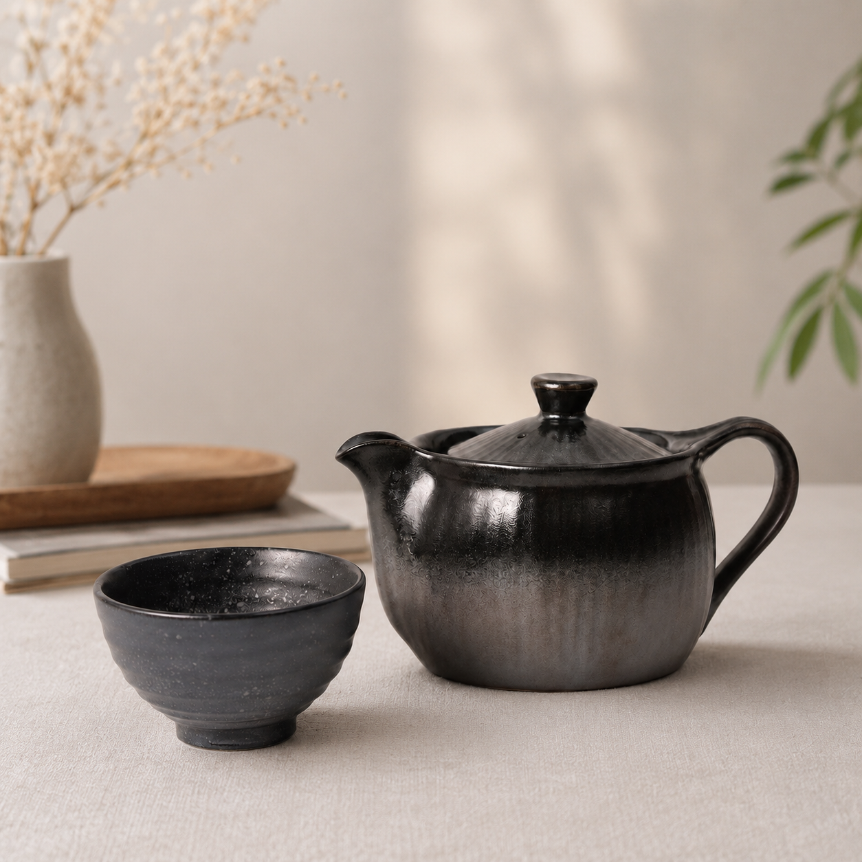 Teapot 450ml Sumi Black Glaze