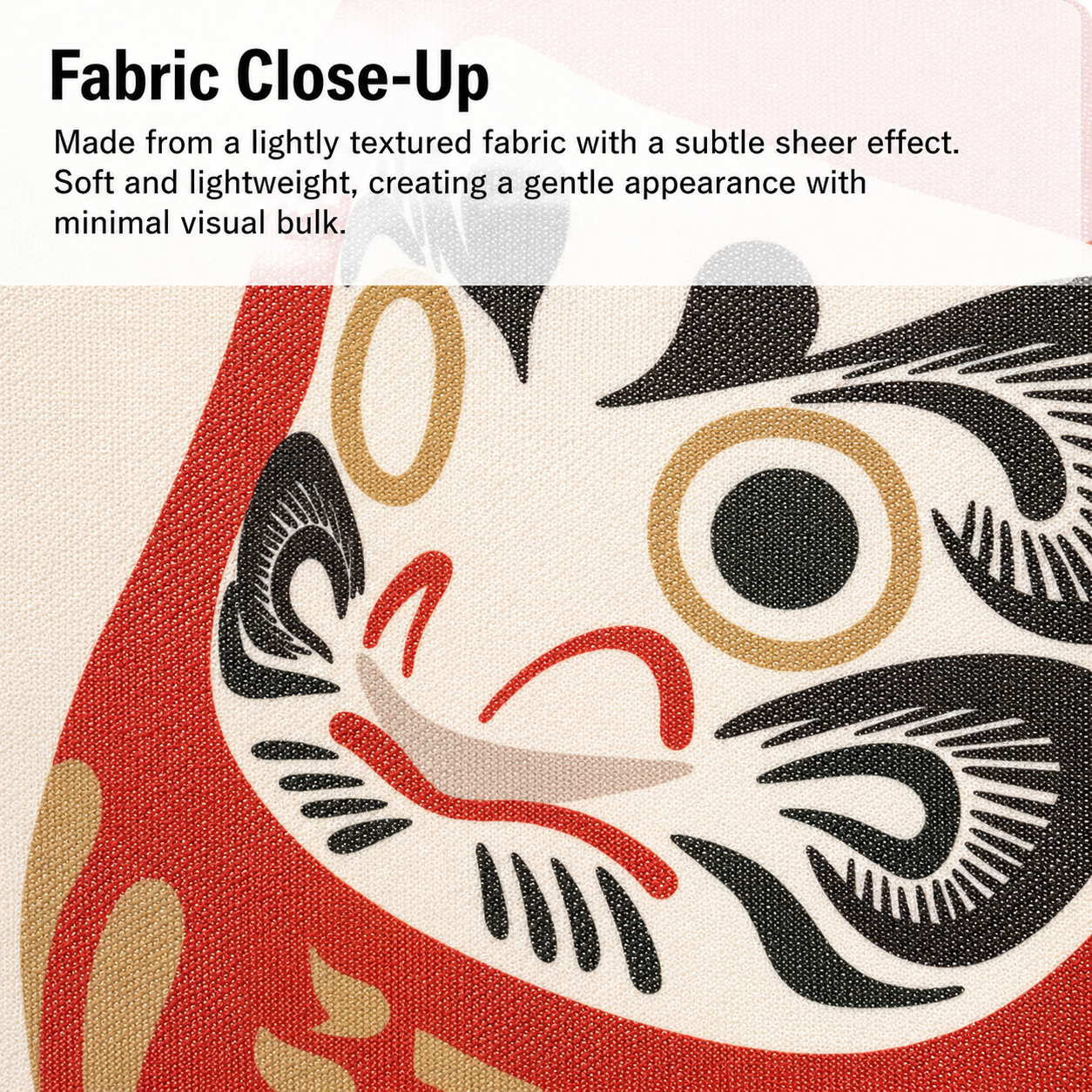 Noren Door Curtain Short 85cm Daruma Spirit