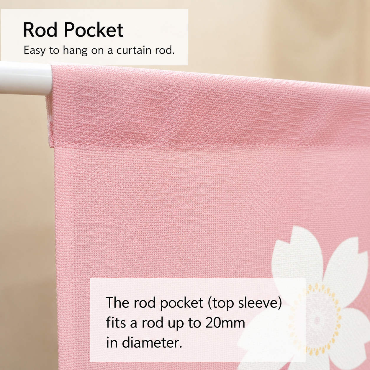 Noren Door Curtain 150cm Sakura