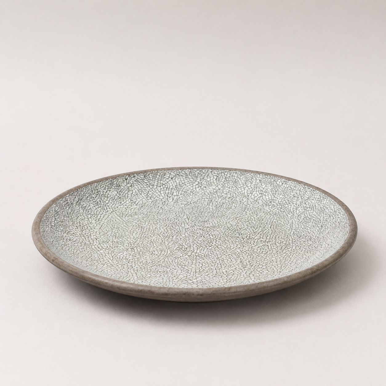 Dinner Plate 29cm Crazed Grey Glaze