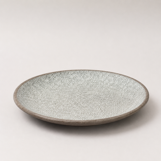 Dinner Plate 29cm Crazed Grey Glaze