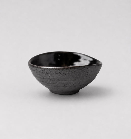Bowl Small 10cm Metallic Black Glaze