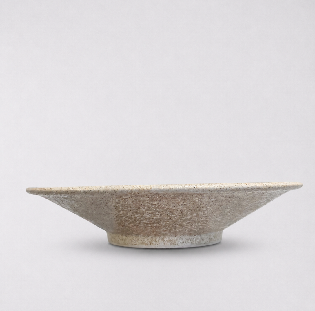 Bowl Open Shallow 24cm Bright Blue Puddle Glaze