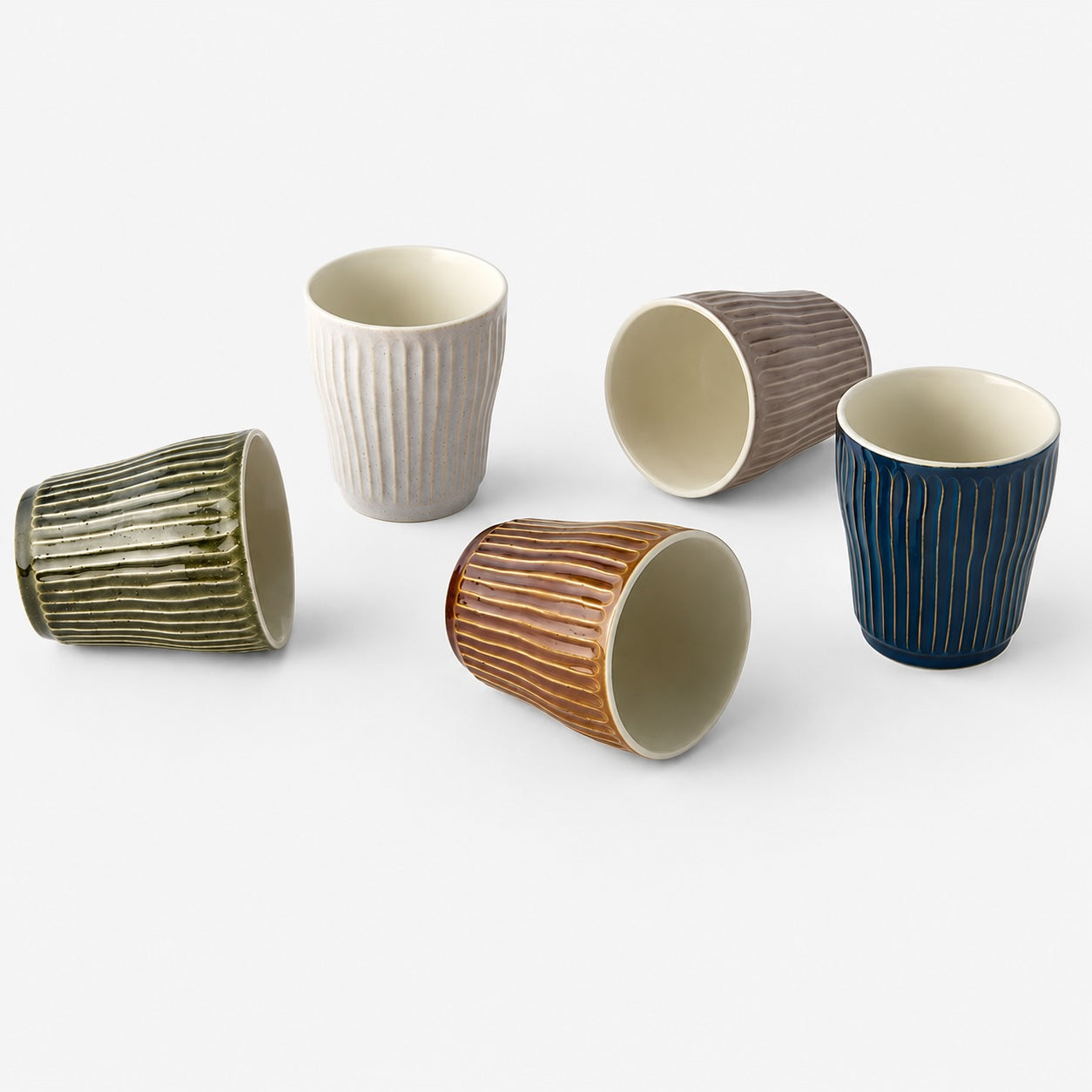 Cup Set 5pcs Autumn Glazes