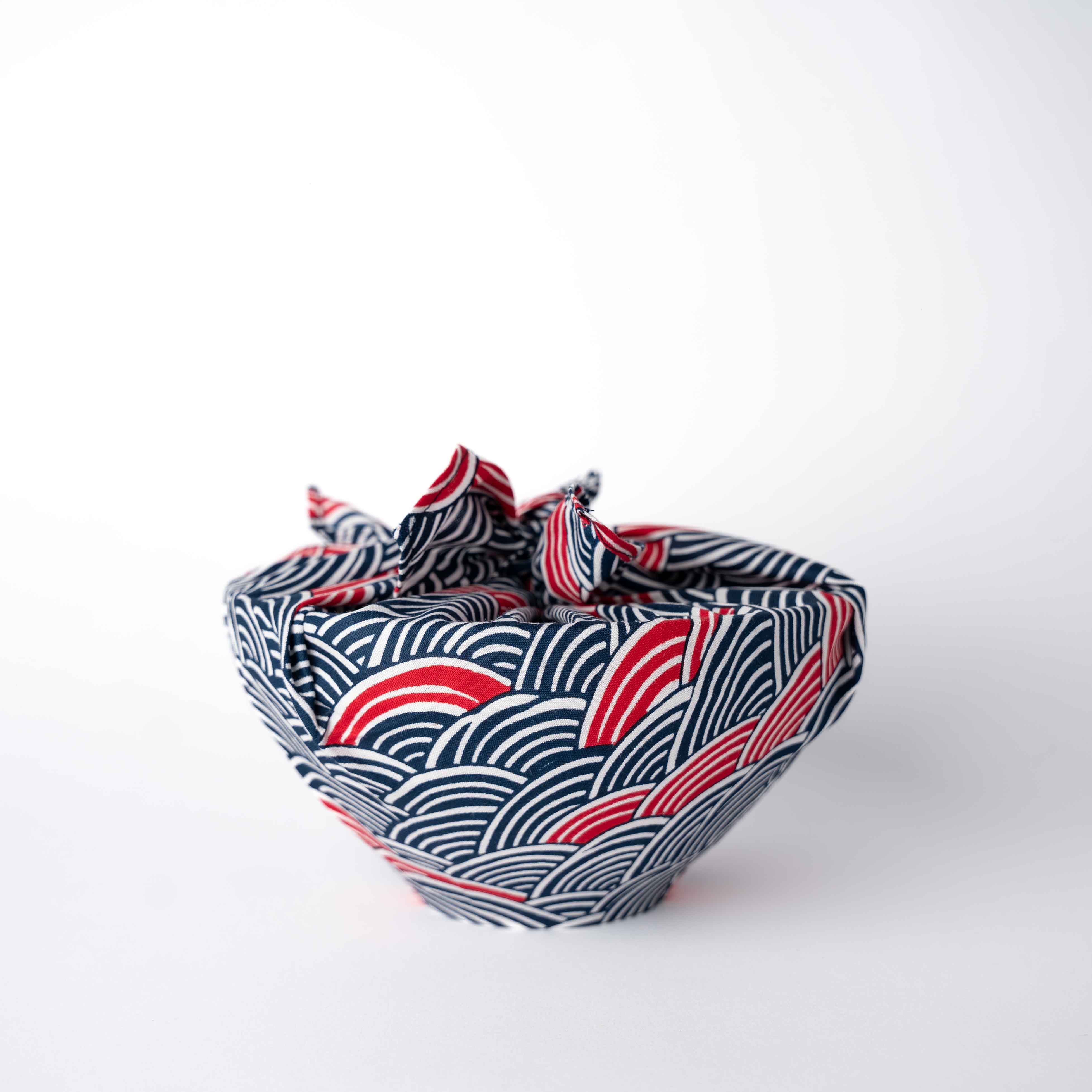 Japanese Tableware Wave Pattern Gift Wrap Furoshiki 50cm Wave – Made In Japan | Japanese Tableware