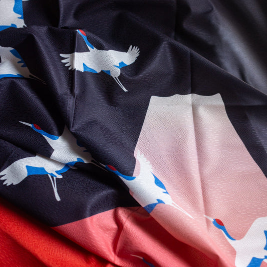 Noren Door Curtain 150cm Fuji Cranes