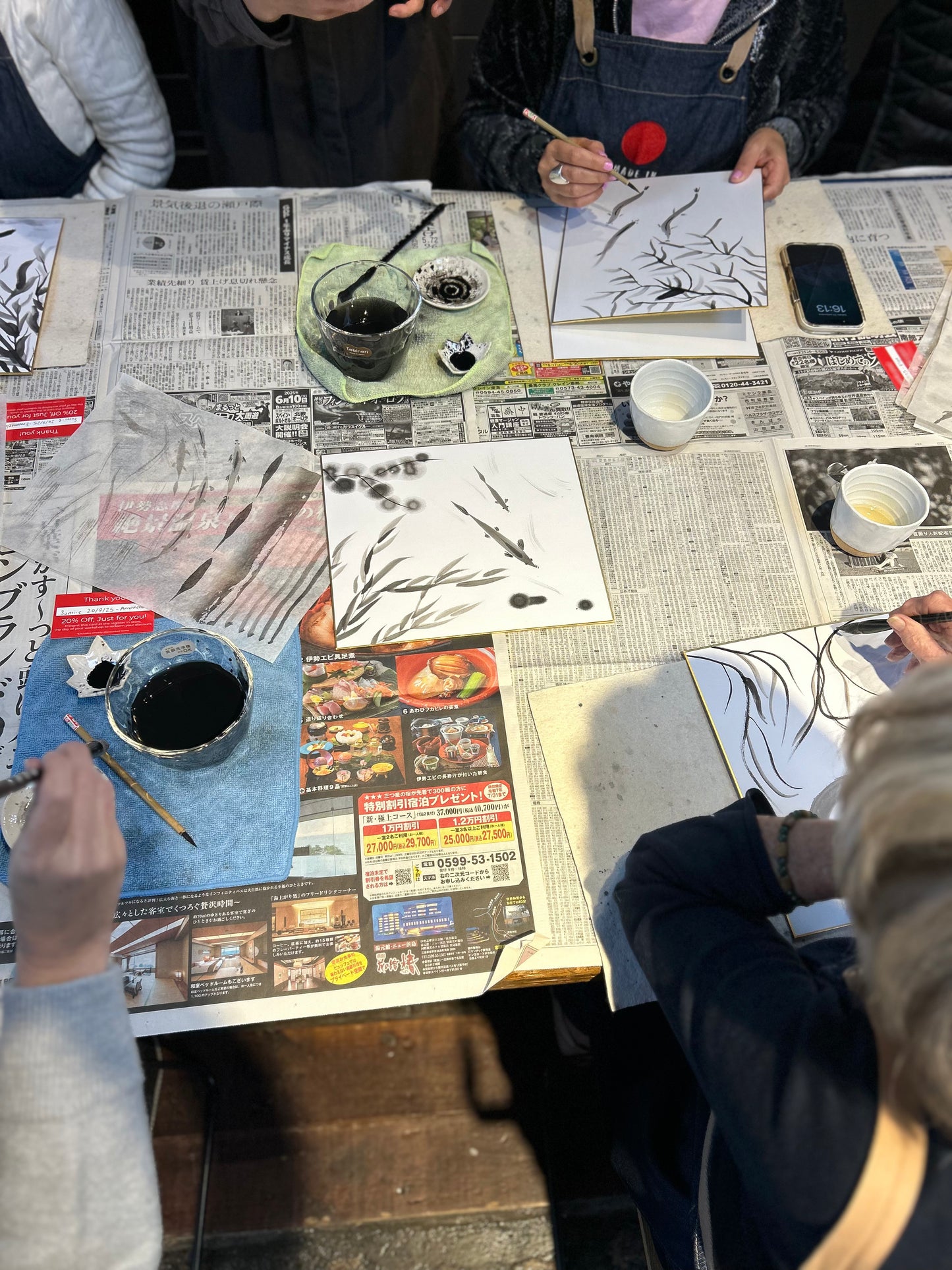 January 17 Saturday / Sumi-e Ink Wash Painting Workshop