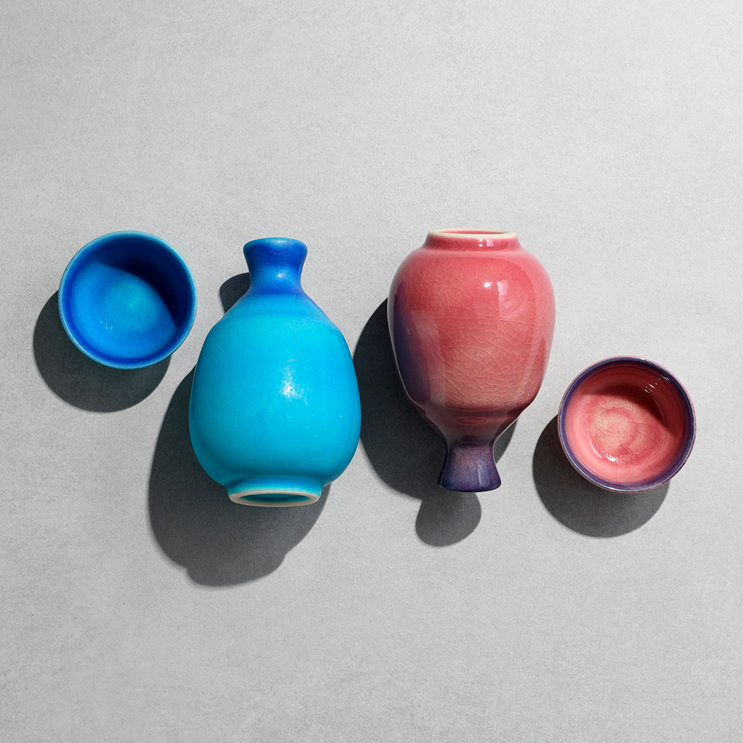 Sake Jug 8cm 275ml Turquoise Glaze