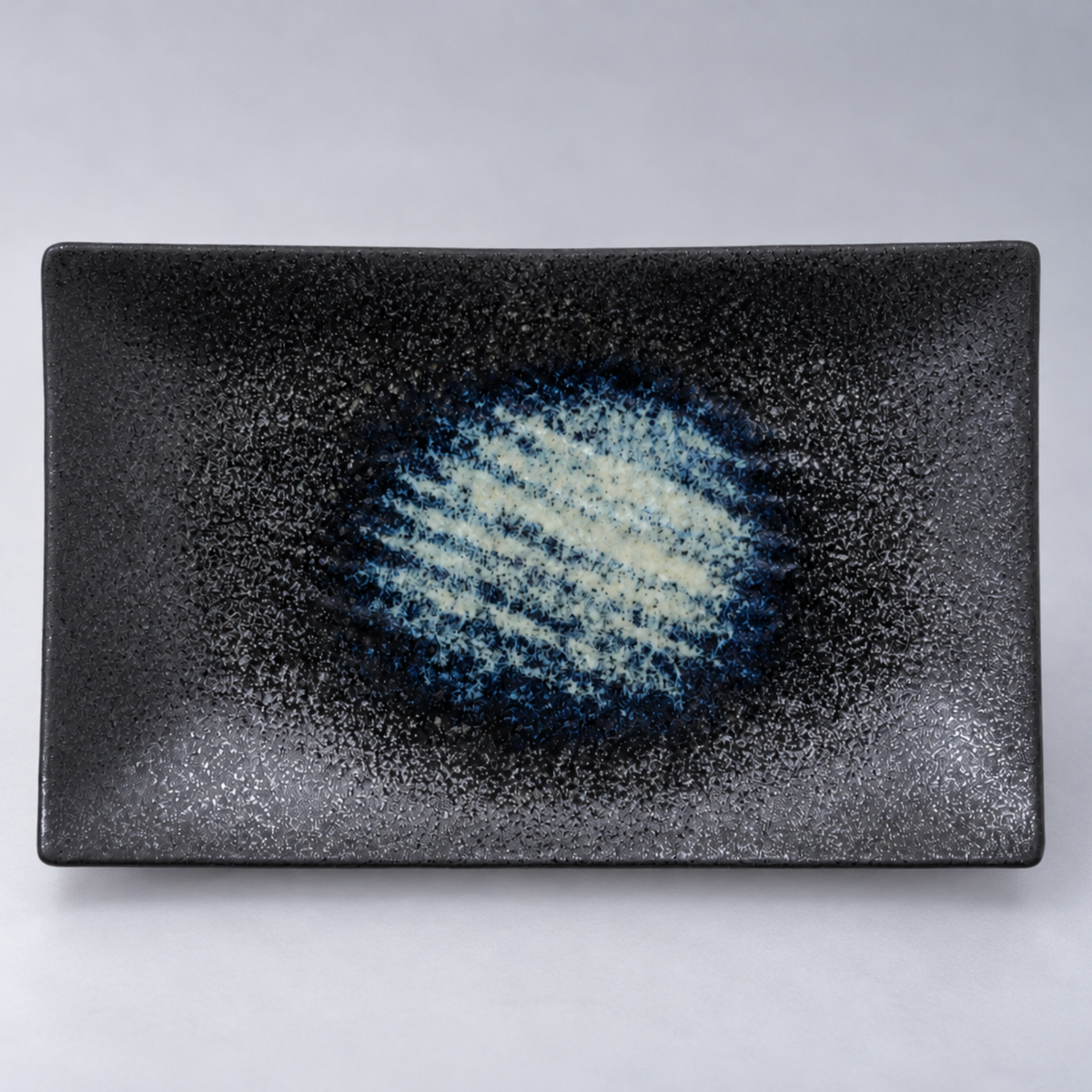 Platter Rectangular 33cm Blue Pool Glaze