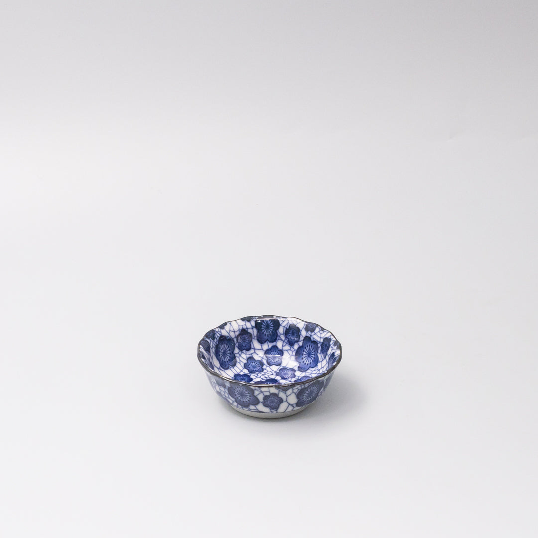 Sushi Set for Two with Chopsticks Black Blue Plum Design