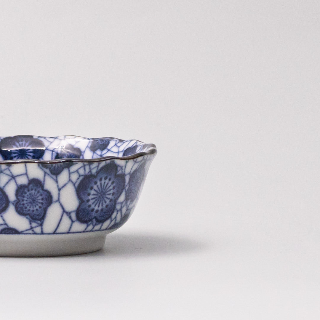 Sushi Set for Two with Chopsticks Black Blue Plum Design