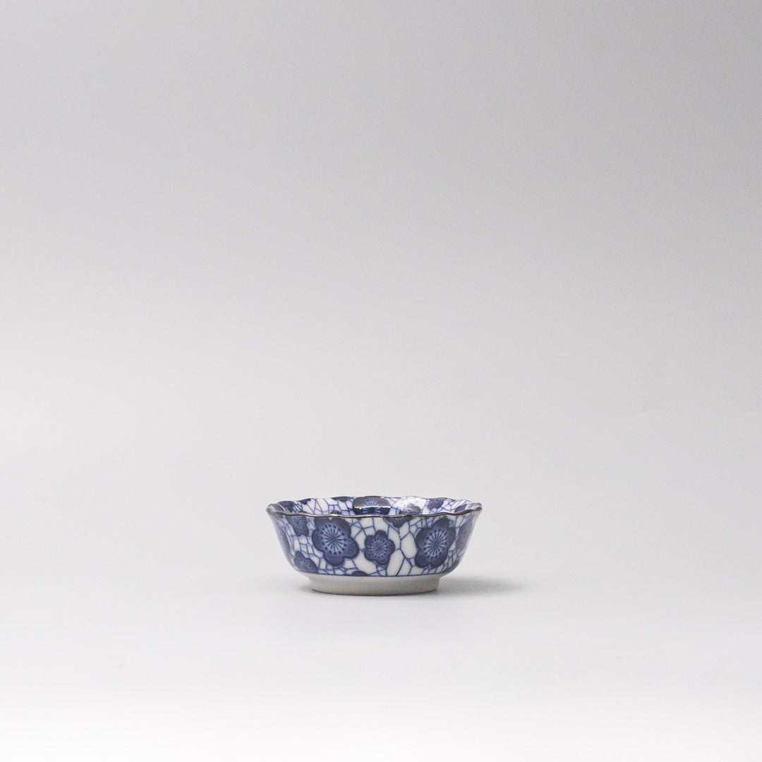 Sushi Set for Two with Chopsticks Black Blue Plum Design