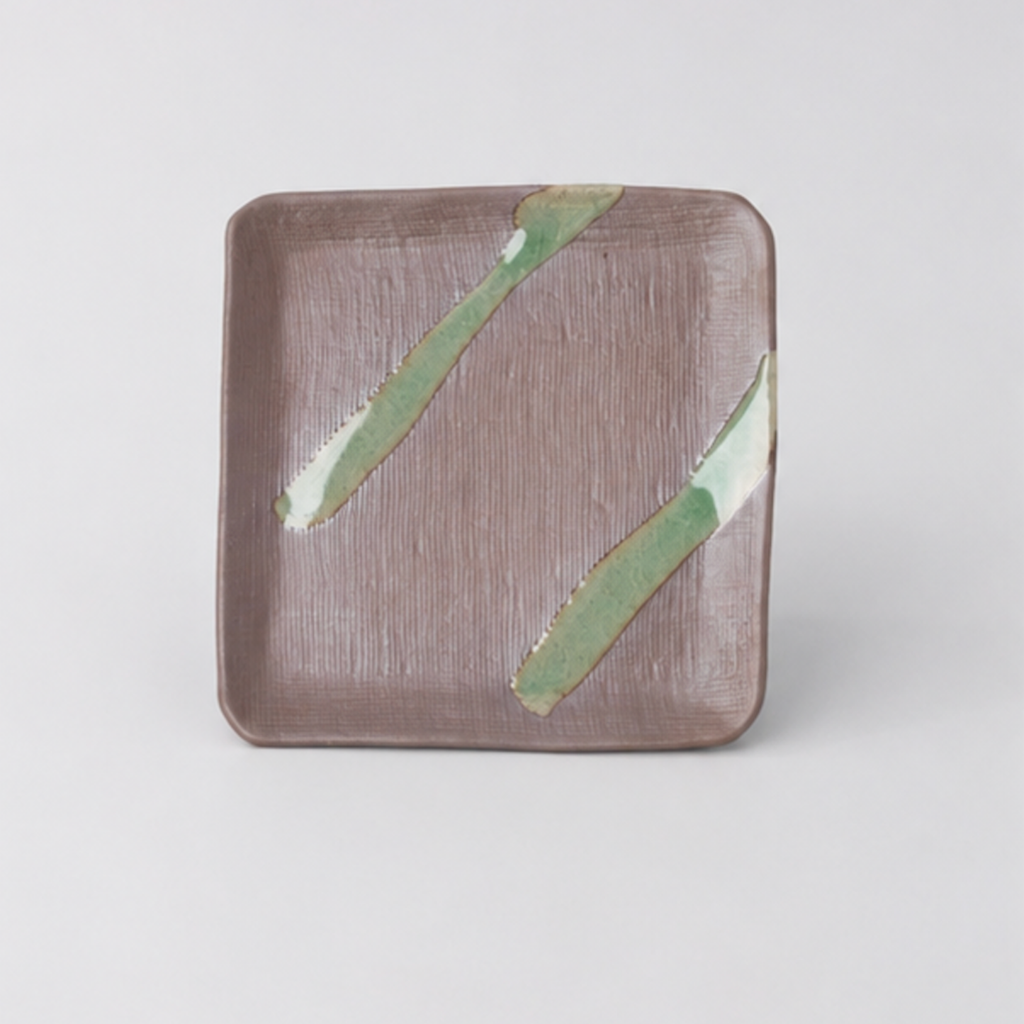 Saucer Apex 12.8cm Green Bisque Glaze