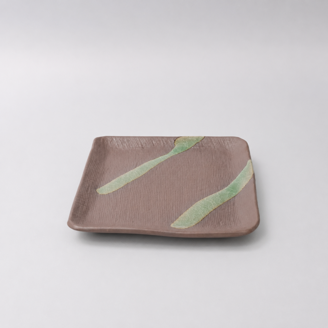 Saucer Apex 12.8cm Green Bisque Glaze