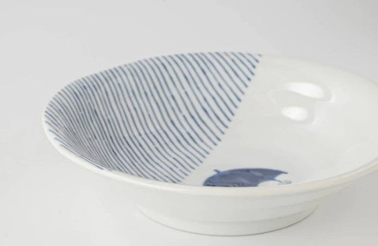 Shallow Bowl 14cm Umbrella Cat Design